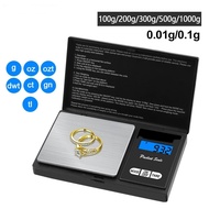 100g 200g 300g 500g 1kg 0.01g 0.1g Mini Electronic Scale Pocket Digital Scale Silver for Gold Sterling Jewelry