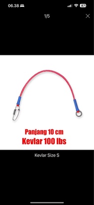 Bemper Umpan Kevlar Kawat Seling Armor Pancing Casting Toman Gabus Jigging Pelindung Anti Gigi Tajam