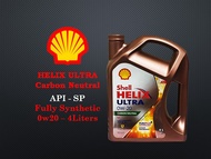 Shell - Ultra 0w20 4L API-SP CARBON NEUTRAL Fully Synthetic Engine Oil 4Liter 0w-20 API SP Minyak Enjin