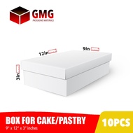 GMG Cupcake Box/Cake Box/Pastry Box 9 x 12 x 3 inches (10sets)