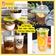 100 PP cups with gourd bottom 360ml, 500ml, 700ml, 700ml Dwarf Cup