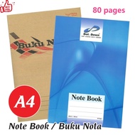 A4 Soft Cover Note Book 80 pages | A4 Craft Cover Notebook | A4 Note Book | A4 Kraft Cover Buku Nota