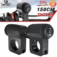 COLIGHT 150CM 12-60V Motorcycle Aluminum Alloy Handlebar Headlight ON/OFF Button Light Switch Motor 