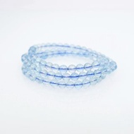 寶麗金珠寶-天然海水藍寶三圈手鍊