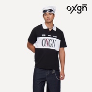 OXGN Against All Odds 1996 Graphic Polo For Men (Black/Khaki)