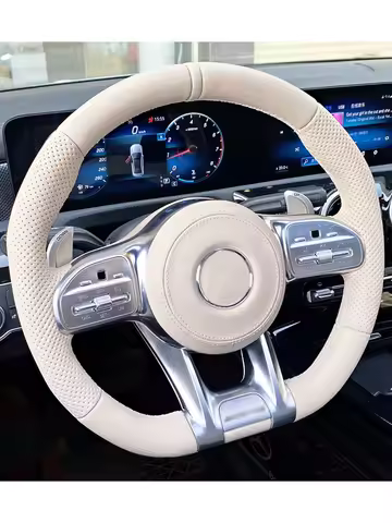 Leather Steering wheel for Benz Mercedes W177 W166 W213 W205 W222 W212 W204 W222 W221 W223 W463 W464