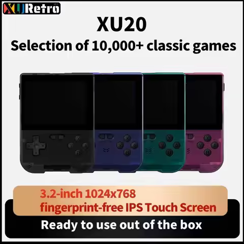 XU20 Handheld Game Console 3.2 Inch IPS Touch Screen Android Portable Retro Video Games Player