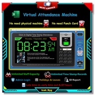 Click-in Digital Time Stamp Attendance Virtual Time Attendance Machine Digital Attendance Tracker in