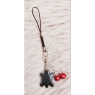 Hematite Turtle Handphone Charm