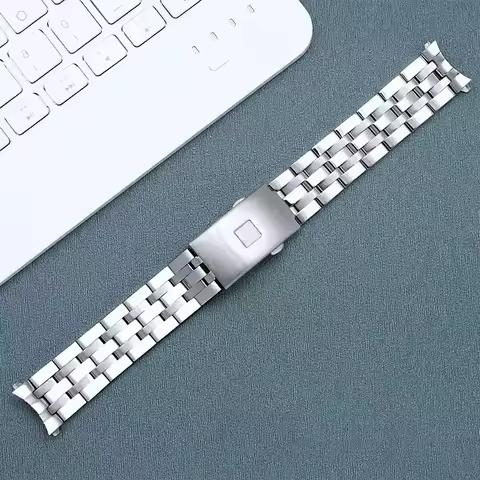 19mm 20mm Bracelet For Tissot 1853 PRC200 T17 T461 T055 T014 Men Fold Clasp Strap Watch Stainless St