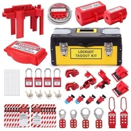 Terlaris Lockout Tagout Kit Filled Lock Box Toolbox Lockout Set