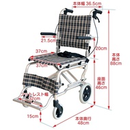 🚢Foldable Lightweight Aluminum Alloy Wheelchair for the Elderly Simple Wheelchair Small Turn Travel Portable Simple