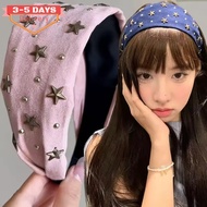 [3-5 Days Arrive]Korean Street Style Headband | Retro Metal Star Hair Accessory for Outfit Matching 