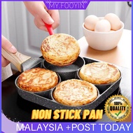 DA15 READY STOCK Fried Egg Burger Machine Non Stick Flat Bottom Frying Pan Four Hole Breakfast Machine Fried Egg