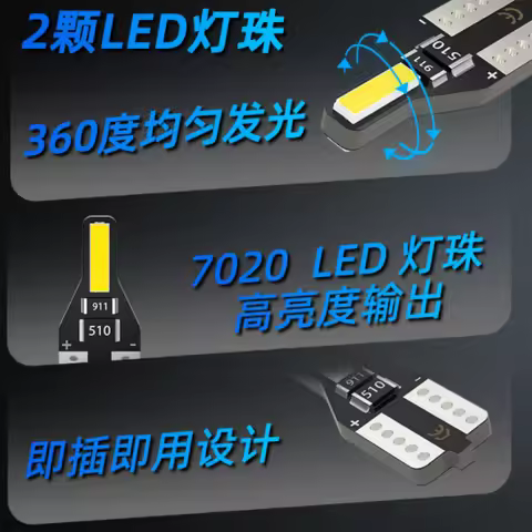 10pcs T10 W5W Led Bulb Auto Led Interior Light For BMW 1 2 3 4 5 6 7 Series X1 X3 X4 X5 X6 E60 E90 F