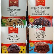 Beryl's 500gm Triple Chocolate Chunk / Chip Cookie Muffin Mix Brownie Tepung Kek Segera Coklat Bisku