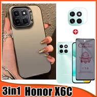 3in1 Honor X6C เคสโทรศัพท์สําหรับ Honor X7C X6B X6 X6A 4G 5G 2025 เซรามิคนุ่มป้องกันหน้าจอฟิล์ม + ฟิ