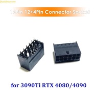 Doublebuy 16Pin 12+4P 12VHPWR Power Female Connector Socket for 3090Ti RTX4080 RTX4090