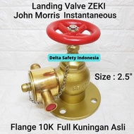 Valve Fire Hydrant Landing Zeki 2,5 Inch Kuningan Flange John Morris