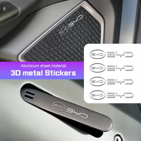 For BYD Sealion 07 tang F3 E6 Yuan Song Plus F0 Qin Han Dolphin S6 G3 3D Metal Emblem Sticker Decor 