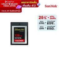 SanDisk Extreme PRO® CFexpress™ Card Type B, SDCFE 128GB, 1700MB/s R, 1200MB/s W, 4x6 - SDCFE-128G-GN4NN