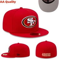 San Francisco49ers Baseball Cap Fashion Hat Fully Enclosed Cap Flat Brim Hat XCMB