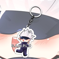 GANTUNGAN Keychain Anime Jujutsu Kaisen Satoru Gojo || Jujutsu Kaisen Satoru Gojo Keychain