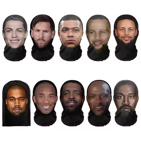 Funny 3D Mask Realistic Face Masks Party Cosplay Prop Mascaras Mask Mesh Mask Full Face Headwear Mas