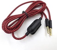 ZLiT Replacement Headphone Audio Cable Cord for Logitech G PRO X G433/G233 Alpha Gaming Headset (Red)