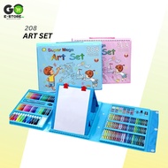 208 Pcs Kids Coloring Art Set, School Supplies Set, Art Materials Set, Arts And Crafts Supplies