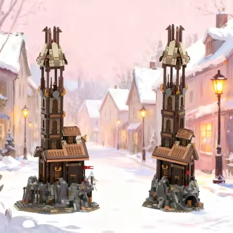 2001pcs MOC The Rohirrim Watchtower The Hobbit And Lord Of The Rings The Rings Model Building Blocks