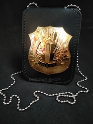 Dompet Kalung Lencana Security Satpam Dompet Kartu KTA Security Satpam Kulit Sepaket
