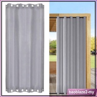 [baoblaze2] Outdoor Waterproof Curtain Thermal Insulated Blackout Curtain Drape for Patio Garden Fro