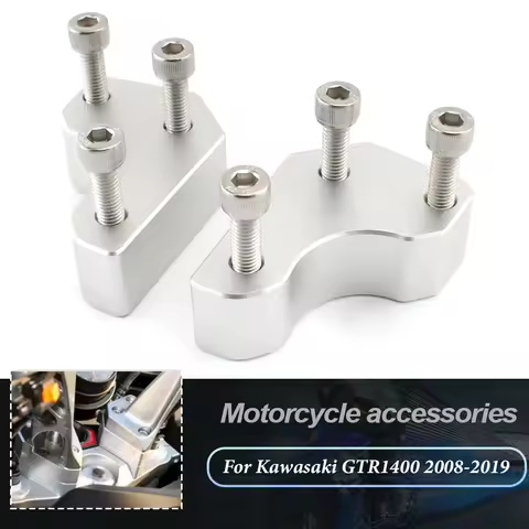 Motorcycle Riser Handlebar Clip Adapter For kawasaki GTR1400 Concours1400 GTR 1400 Concours 1400 200