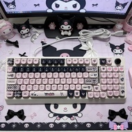 Fukeshi F98 Wired Mixed Light Mechanical Keyboard Girl Game Office Laptop Exterior Setting/H9.20