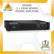 Behringer EP4000 2 x 550W 8 Ohm Power Amplifier, 2400 Watt Bridge