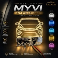 DIY Car Pillar Light For Perodua Myvi Interior Decorative LED Lamp Ambient Light