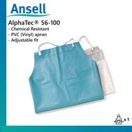 ANSELL AlphaTec® 56-100 Heavy Duty PVC (Vinyl) Aprons/ Chemical Resistant/ Green Color