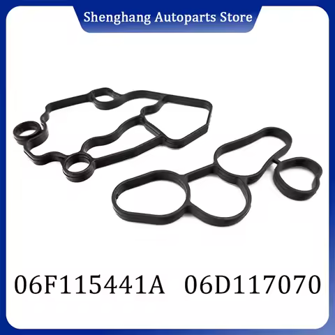 2x Oil Filter Housing Gasket and Cooler 06F115441A 06F115441B 06F115441 06D117070 For Audi A3 A4 A6
