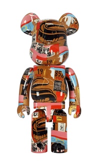 Medicom Toy BEARBRICK Dentures/Keep Frozen Jean-Michel Basquiat and Andy Warhol 1000%