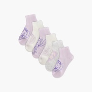 Babyshop Disney Lilo And Stitch Print Ankle Length Socks - Set Of 5