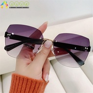 SUVE Rimless Sunglasses Ladies Eyeglasses Fashion Vintage Women Shades