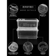 [SG Stock] Transparent Plastic Amphibian Insect Reptile Breeding Box Transport Feeding Case