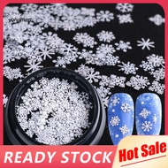 [YH] 1 Box Metal Nail Slider Snowflake Style