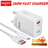 ALIGATO UK Adapter 240W Plug Wall Charging Travel Mobile Phone Charger for USB Interface for OPPO XI
