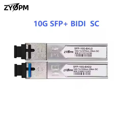 10G SFP+ BIDI 20km SC Fiber Transceiver Module 1270nm/1330nm,Compatible with Cisco Mikrotik Ubiquiti