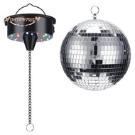 Disco Ball Decor with Light and Disco Ball-Battery Powered Disco Ball Light, Christmas Party, DJ Clu