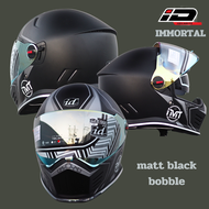 หมวกกันน็อควินเทจ คลาสสิค Old school ID Immortal นวมถอดได้ รองรับหูฟังบลูทูธ  ถุงใส่หมวก ของพร้อมจัด