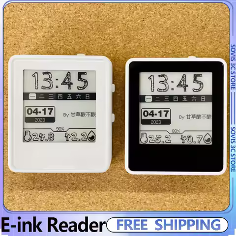 1.54-inch E-Ink E-Book Reader Backlight Bluetooth listening Support offline clock/weather mode Scree