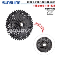 SUNSHINE MTB Cassette 8/9/10/11/12 Speed 40/42/46/50/52T Black K7 Cassette Sprocket for SHIMANO HG S